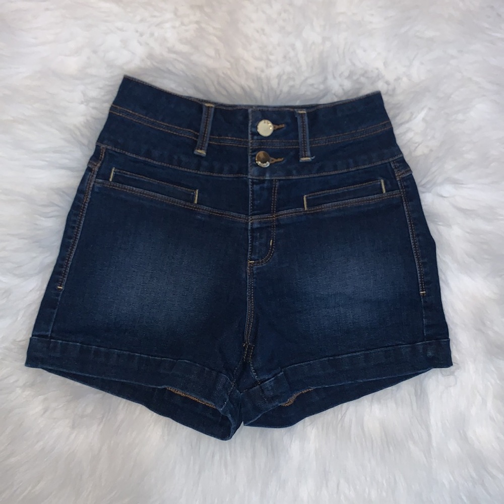 Bebe high waist denim shorts size 25